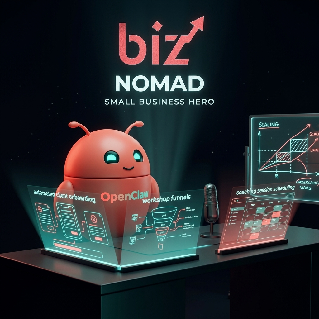 OpenClaw mascot managing coaching consultations around the clock